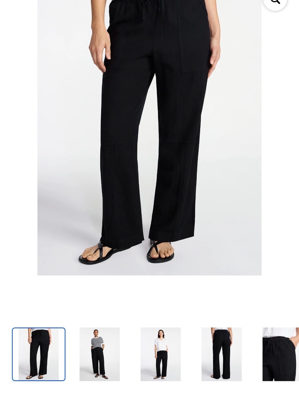 Time and Tru Women's Tapered Linen Blend Pants, Sizes XXXL